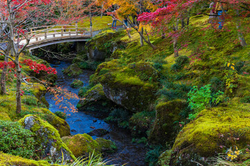 日本の風景・秋　紅葉の箱根美術館　神仙郷