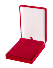 Red jewelry box  isolated on transparent background, png