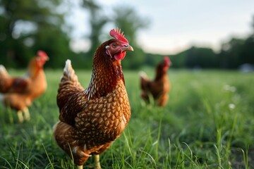 Sustainable chicken farming for freerange, organic poultry