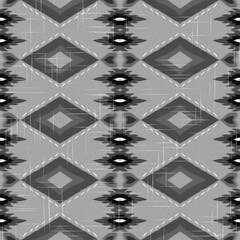 ikat African Indian art, Abstract White. Ethnic beautiful seamless pattern. India Thai pattern. Mexican striped style. Native traditional. Design for background, fabric, clothing Kente.