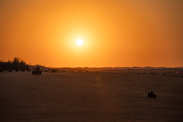Wüste bei Sonnenuntergang 