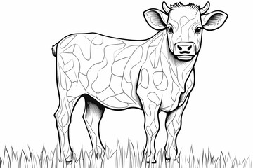 printable picture, coloring book with animals,