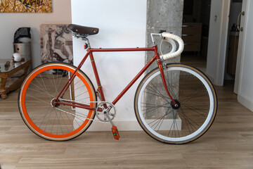Original and classic bicycle. Vintage and modern.