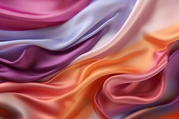 Obraz premium AI generated illustration of an array of assorted fabrics in vibrant hues