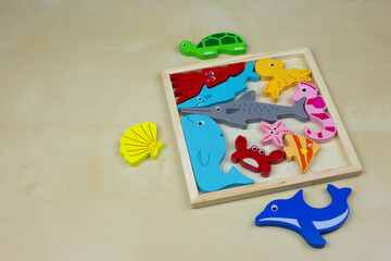 Children 3D wooden puzzle
