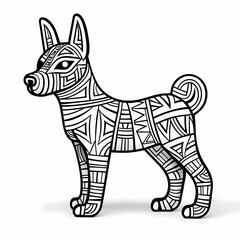 Fototapeta na wymiar printable picture, coloring book with animals,