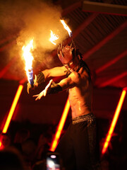 Fire dancer in Phuket