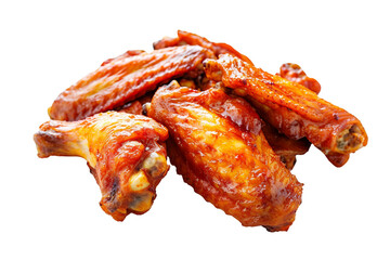Buffalo Chicken Wings on Transparent Background, PNG, Generative Ai
