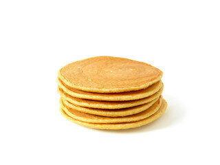 Stack of homemade flourless oatmeal pancakes