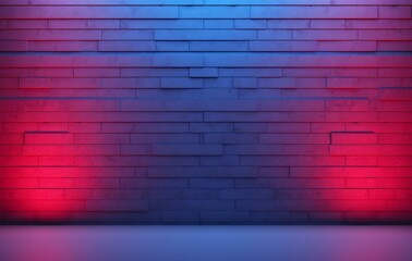 neon light signs on wall in interior concept art set lighting wall neon sign, in the style of light sky-blue and dark magenta, rough texture, minimalist color field, dark blue and red, textured surfac