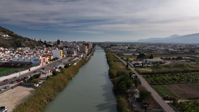 Rio Jucar en su paso por Cullera