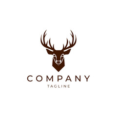 Fototapeta premium Deer logo vector icon design template