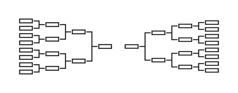 Team tournament brackets. Vector EPS 10