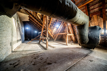 old cannon in a factory