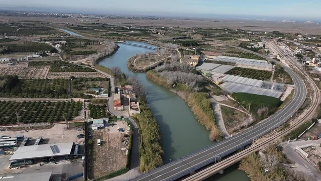 Rio Jucar en su paso por Cullera