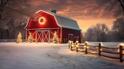 decorations christmas barn