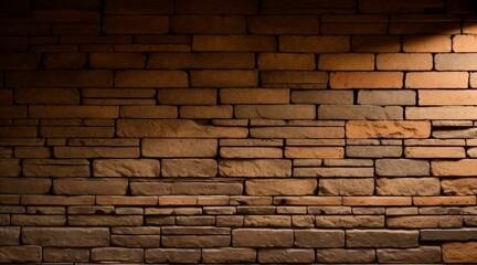 AI generated illustration of brick wall texture