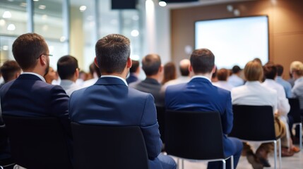 
Corporate meeting of IT industry employees who talk about new projects and the direction of company development