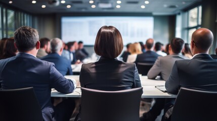 Obraz premium Corporate meeting of IT industry employees who talk about new projects and the direction of company development
