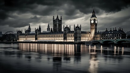 Fototapeta na wymiar monarchy english parliament
