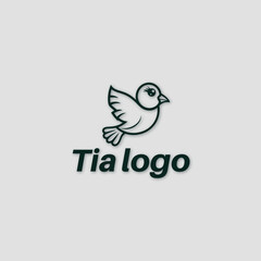 Best Tia logo Bird Vector design