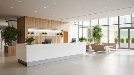 lobby commercial building interior In