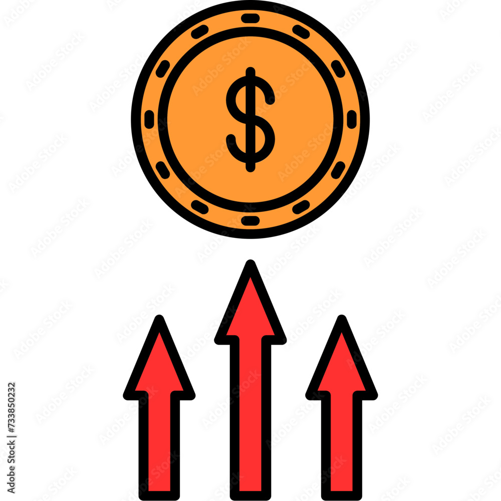 Sticker income icon