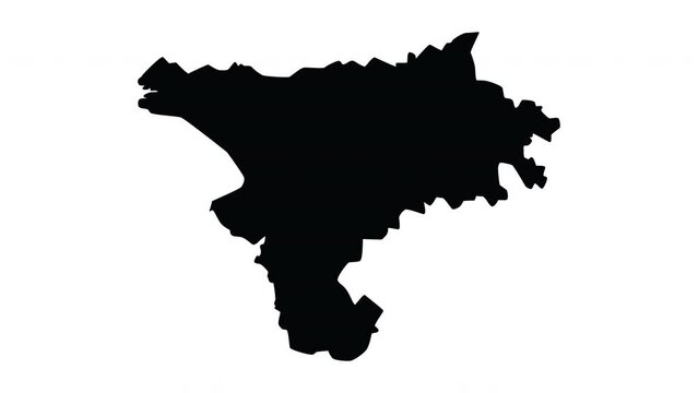 Animated map of Chester in England