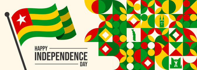 Togo Independence Day, April 27. Vector illustration. 

