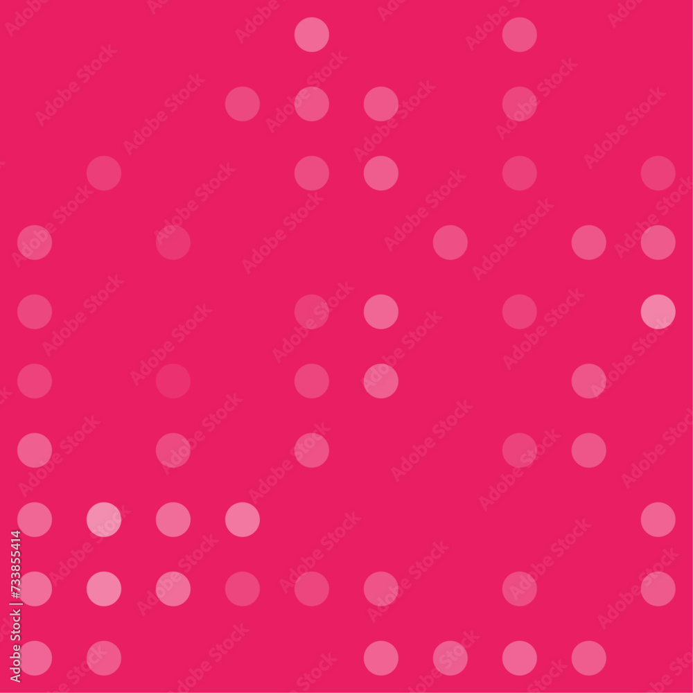 Poster abstract seamless geometric pattern. mosaic background of white circles. evenly spaced big shapes of