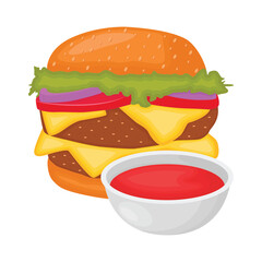 burger illustration