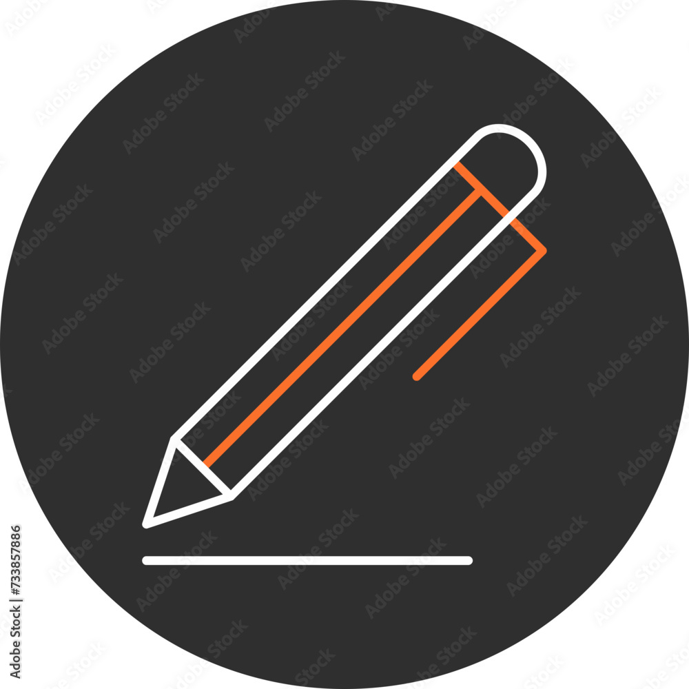 Sticker pen icon