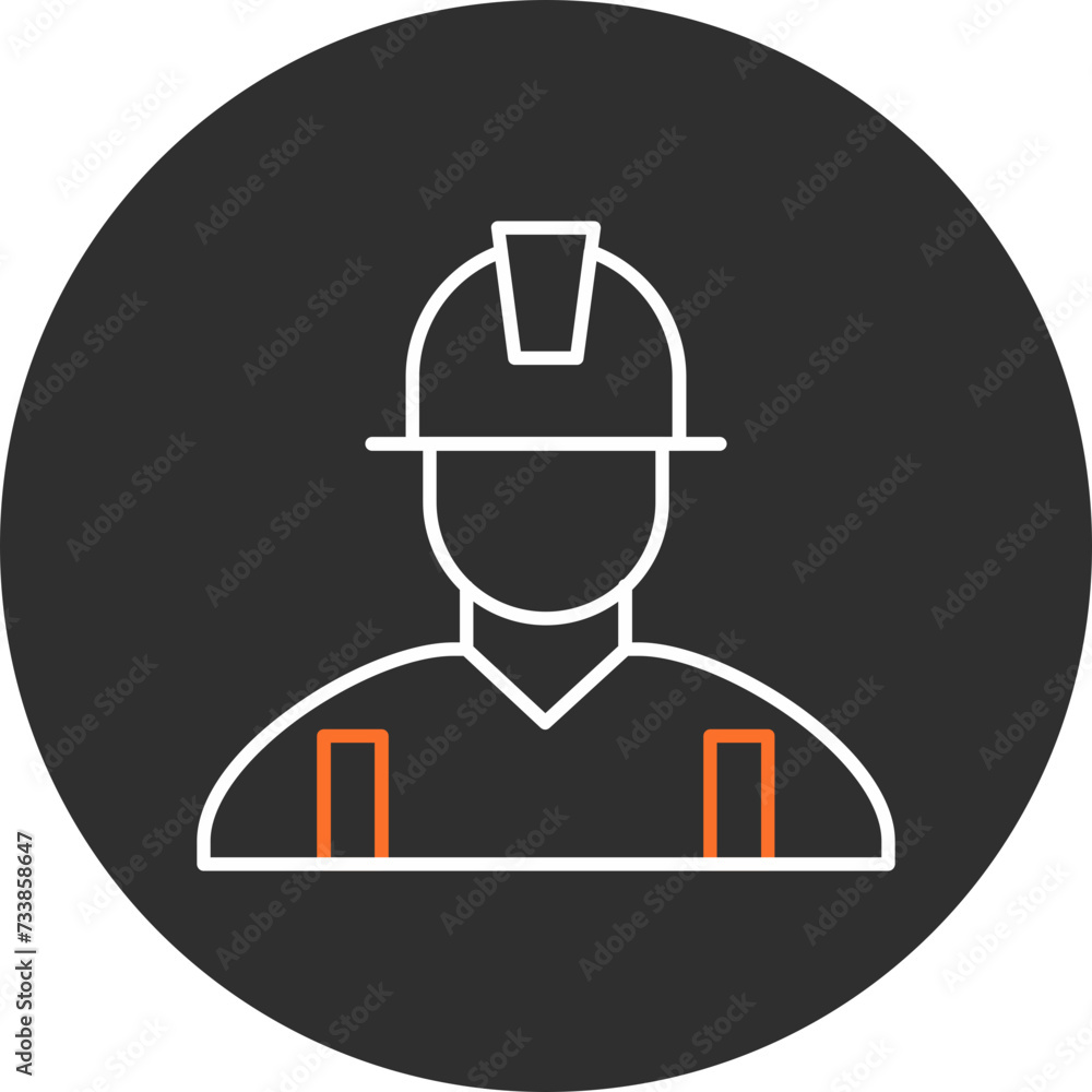 Wall mural Engineer Icon