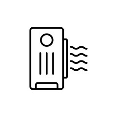 Air purifier outline icons, minimalist vector illustration ,simple transparent graphic element .Isolated on white background