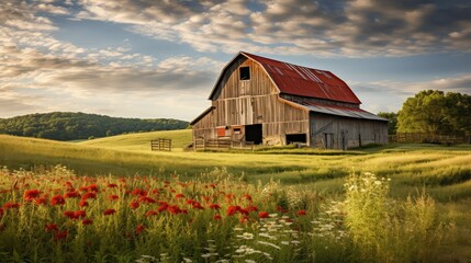 Fototapeta premium farm ohio barn