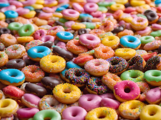 Fototapeta na wymiar multi-colored candies on a bright plain background