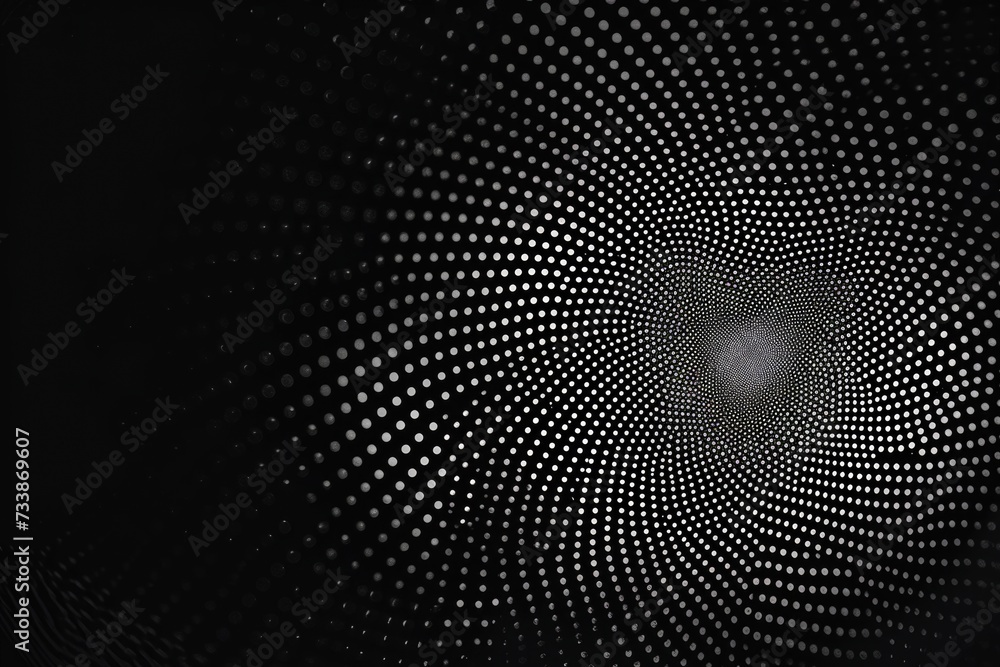 Poster abstract black dot pattern texture with circle halftone dots