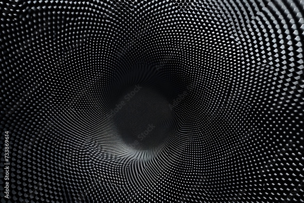 Poster abstract black dot pattern texture with circle halftone dots