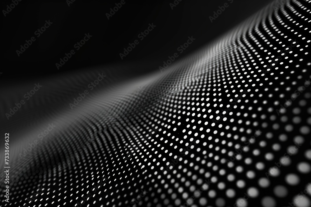 Poster abstract black dot pattern texture with circle halftone dots