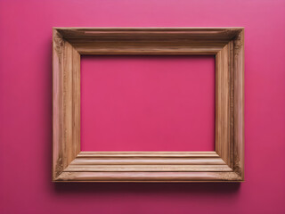 frame on pink background