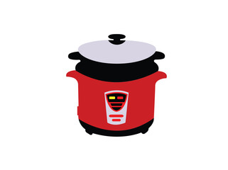 Design of electric rice cookers vector illustration isolated on white background.