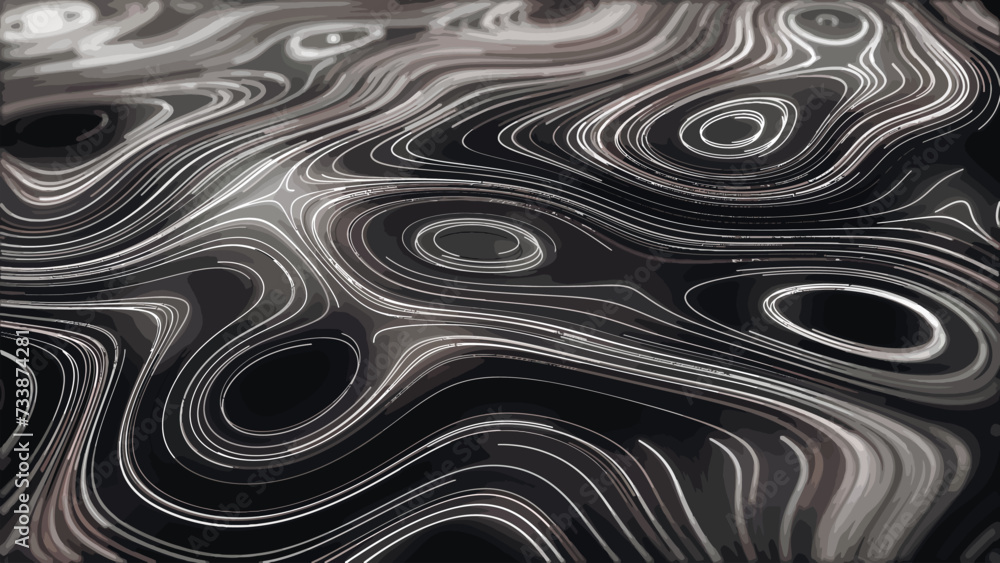 Poster abstract background of topographic map. contour map. 3d topographic map. valleys and mountains. geog