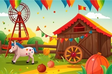 Festa Junina Celebration. Festa Junina Concept. Festa Junina Theme. Festa Junina Background.