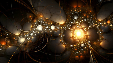 Abstract fractal. Fractal art background for creative design.