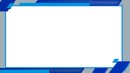 Obraz premium Versatile Blue and Gray Frame Graphic, Elegant Blue and Gray Frame for Design Projects Clean Blue and Gray Border Design