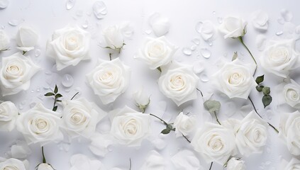 beautiful white rose background.