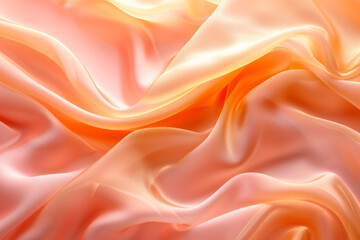 Abstract Background with Orange Silk