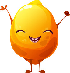 Obraz premium Happy Lemon Mascot