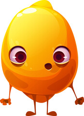 Surprised Lemon Mascot