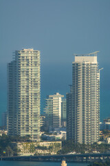Fototapeta na wymiar Architecture of the city of Miami, in the south of the United States